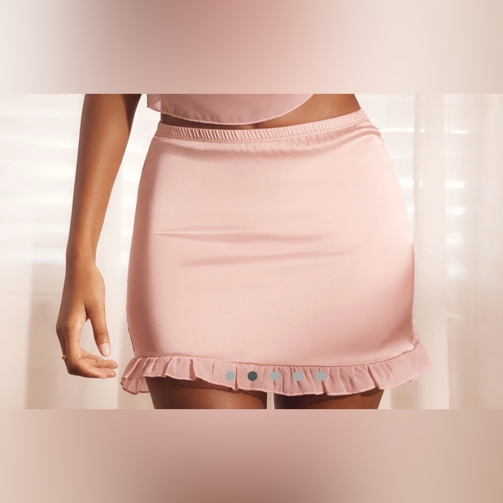 Anthropologie Pink Mini Skirt
